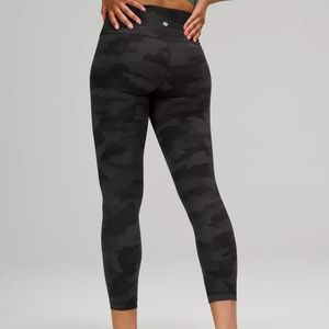 Lululemon Wunder Under HR 25" Full On Luxtreme - 365 Heritage Camo Deep Coal